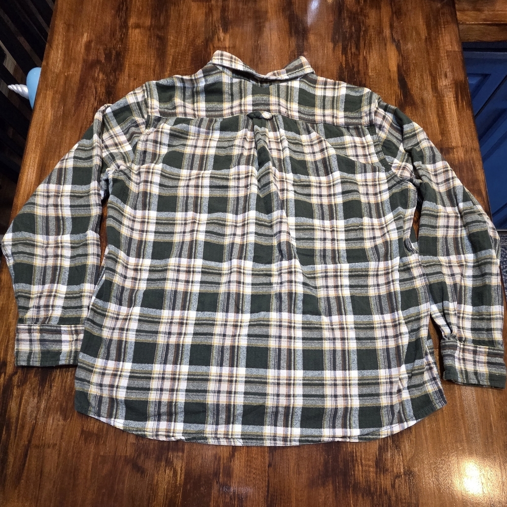 Eddie Bauer Classic Green Plaid Men's Button-Up Shirt Size XL Lumberjack - Picture 9 of 9